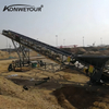 Регулируемый мобильный портативный конвейер ленты для карьера